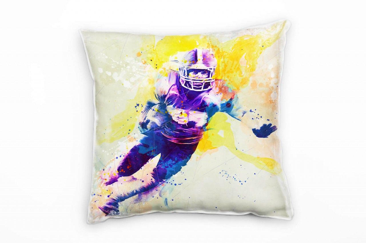 American Football IV Deko Kissen Bezug 40x40cm für Couch Sofa Lounge Zierkissen