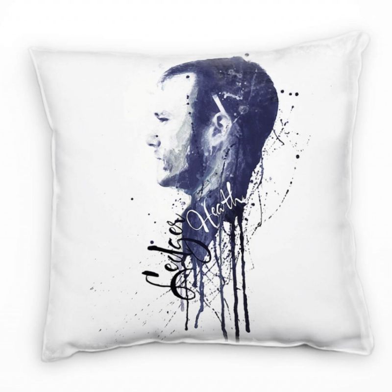 Heath Ledger II Deko Kissen Bezug 40x40cm für Couch Sofa Lounge Zierkissen