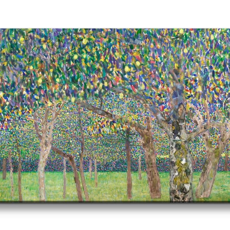 Remaster 120x60cm Gustav Klimt’s Pear Tree Bäume Garten Zeitlos Weltbekannt Farbenfroh