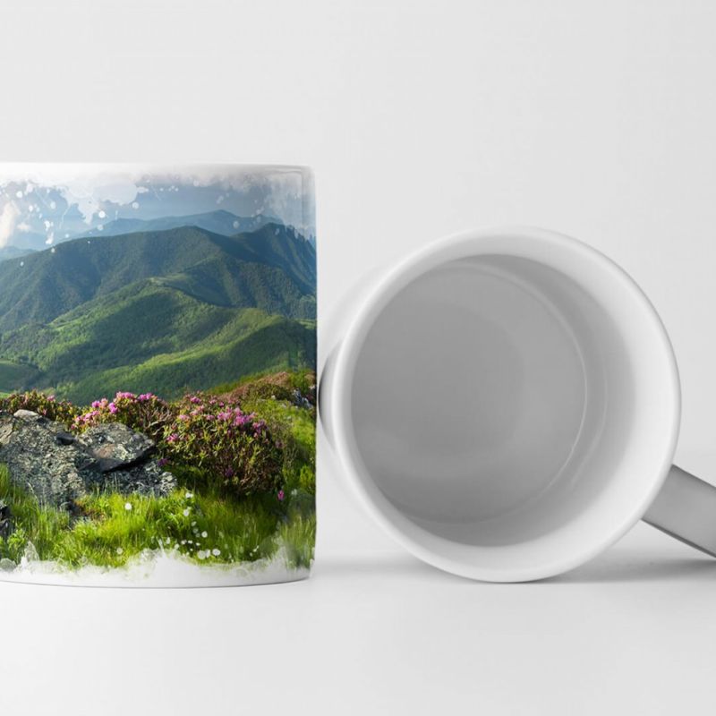 Tasse Geschenk Landschaftsfotografie – Blue Ridge Mountain North Carolina USA