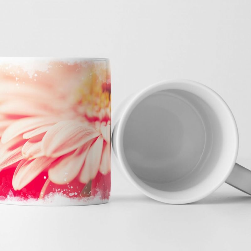 Tasse Geschenk Naturfotografie – Zarte warme Pastellblüten