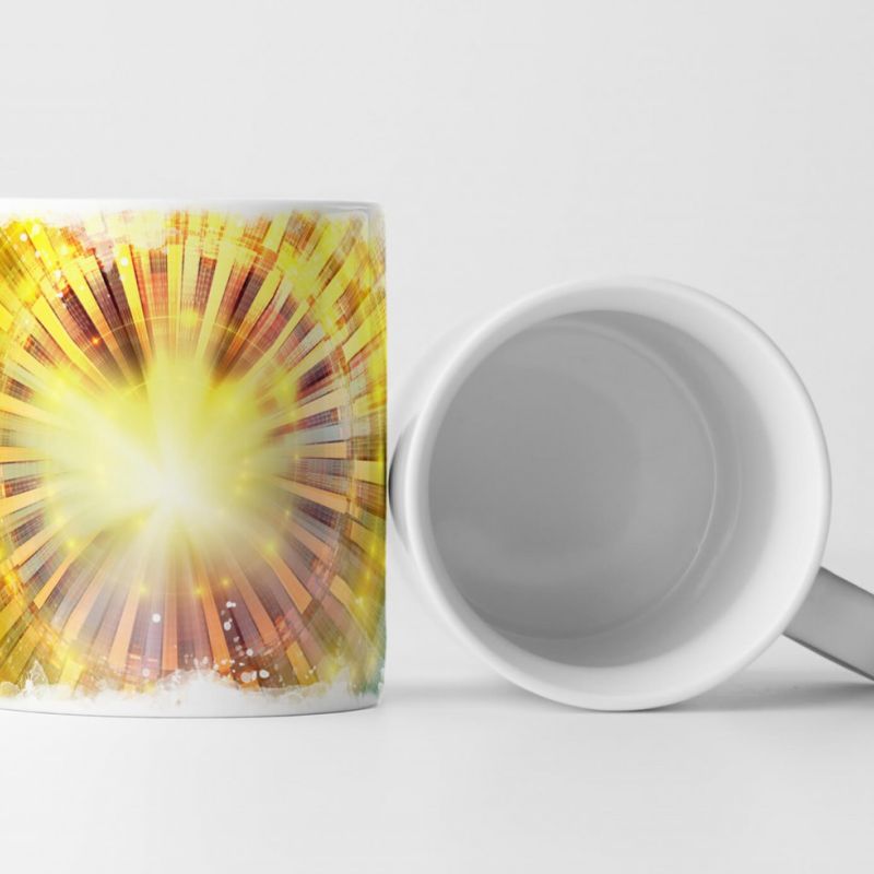 Tasse Geschenk Radiale Geometrie