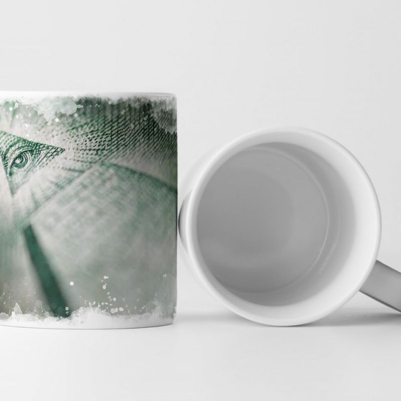 Tasse Geschenk Ein Dollar – Pyramide und Auge