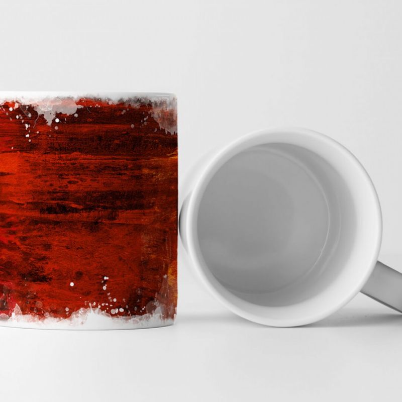 Tasse Geschenk modern rote Malerei