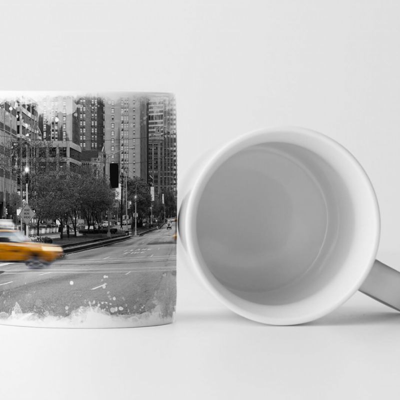 Tasse Geschenk Naturfotografie – Gelbes Taxi in New York City USA