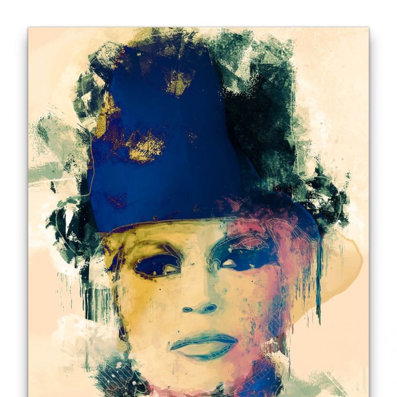 Brigitte Bardot Porträt Abstrakt Kunst Filmlegende Schön 60x90cm Leinwandbild