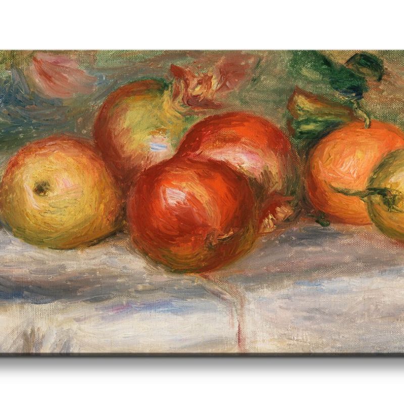 Remaster 120x60cm Pierre-Auguste Renoir weltberühmtes Wandbild Impressionismus Äpfel Stillleben