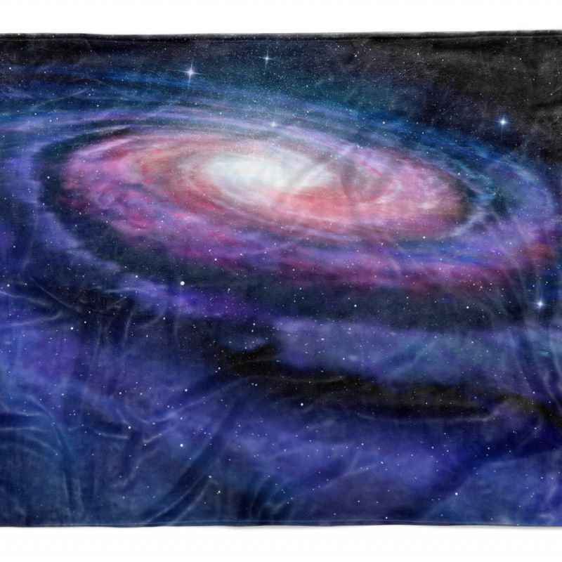 Handtuch Strandhandtuch Saunatuch Kuscheldecke  mit Fotomotiv Galaxie Universum