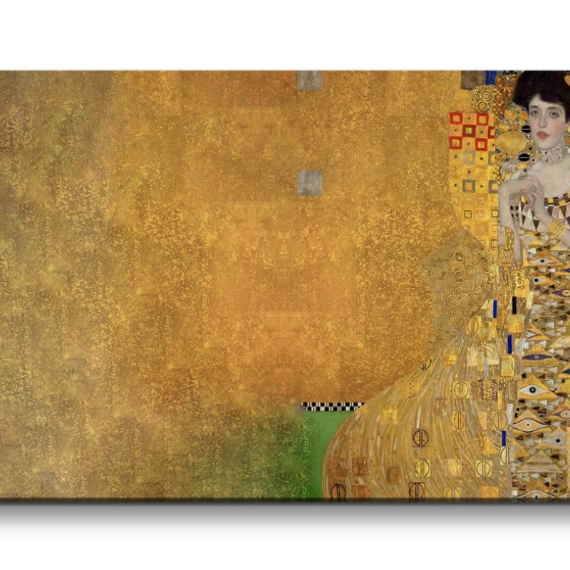 Remaster 120x60cm Gustav Klimt’s Adele Bloch-Bauer I Gold Dekorativ Vintage Berühmt