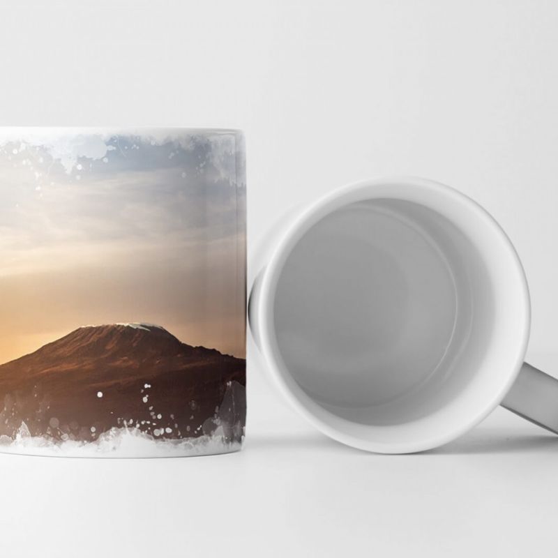 Tasse Geschenk Landschaftsfotografie – Kilimanjaro beim Sonnenaufgang