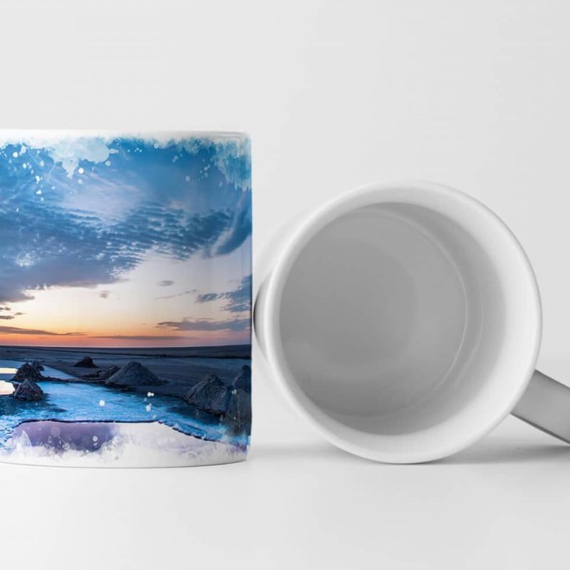 Tasse Geschenk Landschaftsfotografie – Weite Landschaft im Morgengrauen