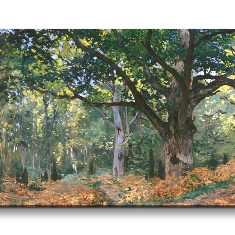 Remaster 120x60cm Claude Monet Impressionismus weltberühmtes Wandbild The Bodmer Oak Wald