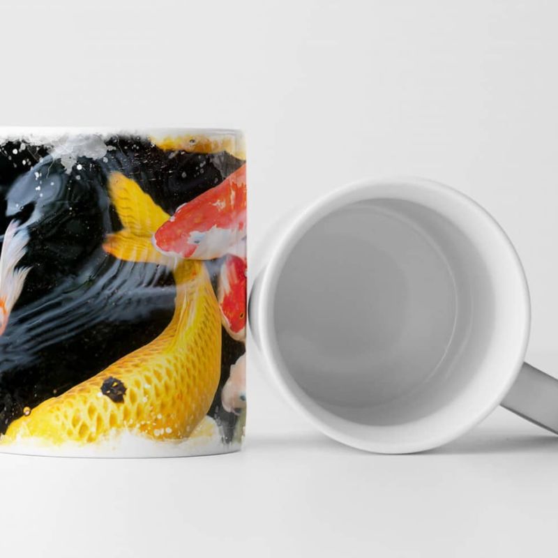 Tasse Geschenk Tierfotografie – Koikarpfen im Teich