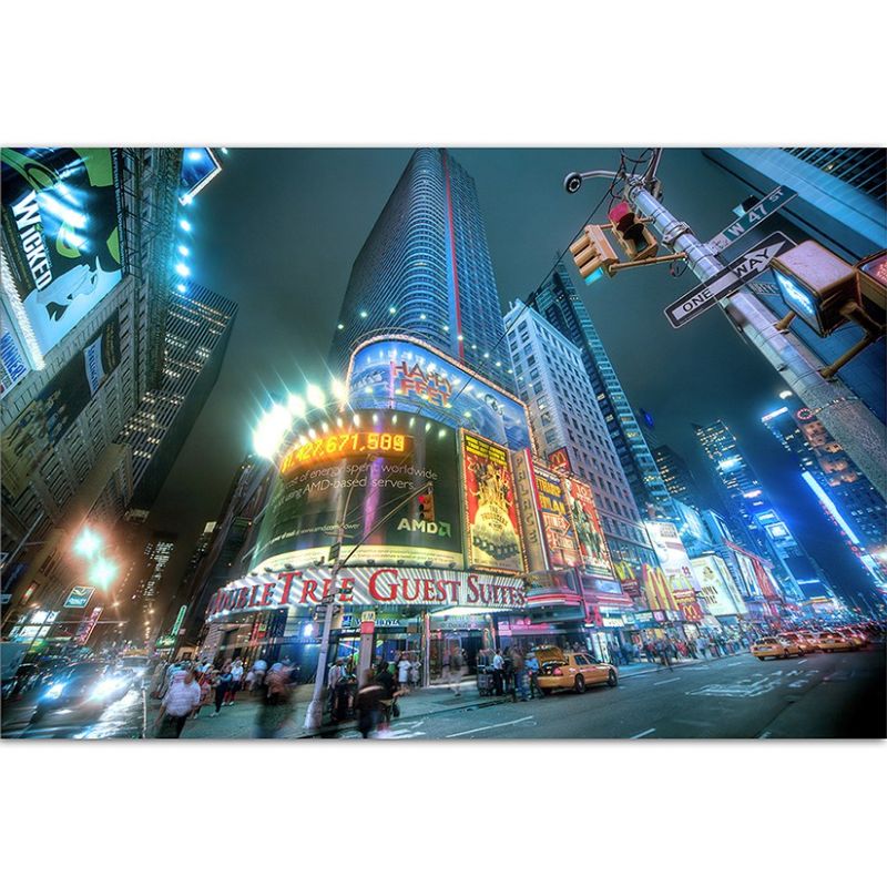 120x80cm New York Times Square Nacht Lichter