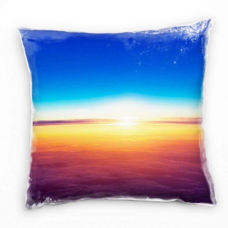 künstlerische Fotografie, Wolken, Sonnenstrahlen, bunt Deko Kissen 40x40cm für Couch Sofa Lounge Zie