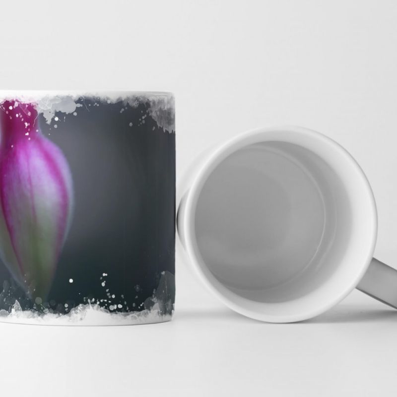 Tasse Geschenk Fuchsia Blüte – Nahaufnahme