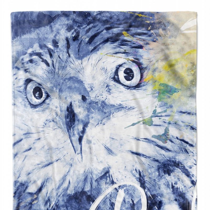 Handtuch Strandhandtuch Saunatuch Kuscheldecke SplashArt Tier Serie Kunstvoll Eagle Motiv