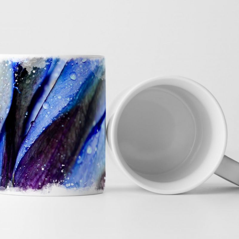 Tasse Geschenk Blaue Blumen