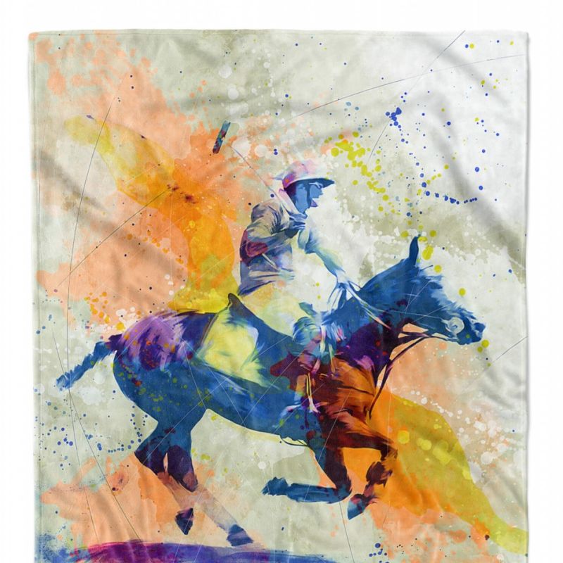 SplashArt Sport Handtuch Strandhandtuch Saunatuch Kuscheldecke Kunstvoll Polo Sporthandtu