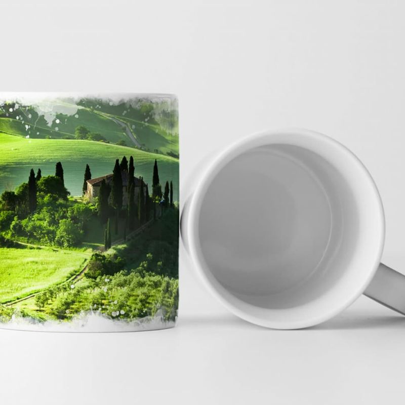 Tasse Geschenk Landschaftsfotografie – San Quirico d’Orcia Toskana Italien