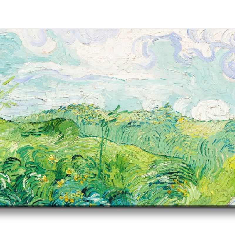 Remaster 120x60cm Green Wheat Fields Vincent Van Gogh Farbenfroh Zeitlos Weltberühmt Feld