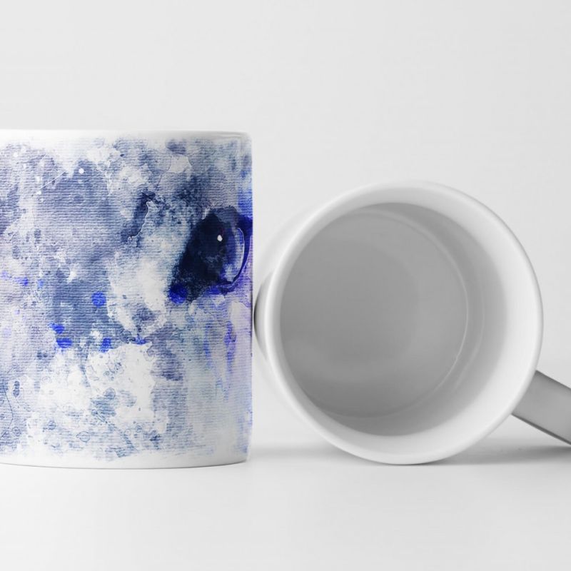 White Tiger Tasse als Geschenk,  Design Sinus Art