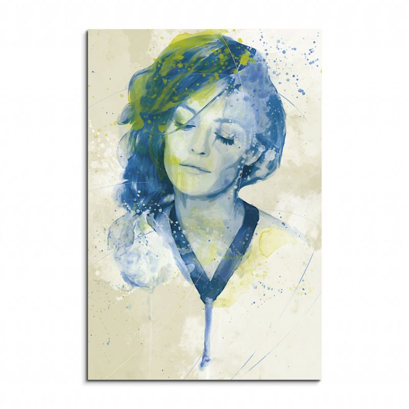 Vanessa Paradis Aqua 90x60cm Wandbild Aquarell Art