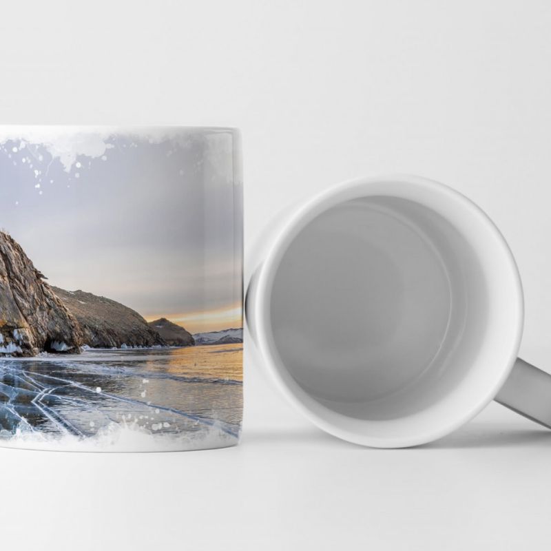 Tasse Geschenk Gefrorener See