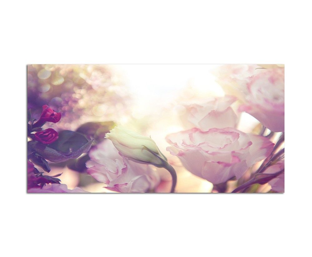 120x60cm Wandbild Blume Rose Blüte Romantik – Ein romantischer Blickfang für Ihr Zuhause | Wunderschön und elegant