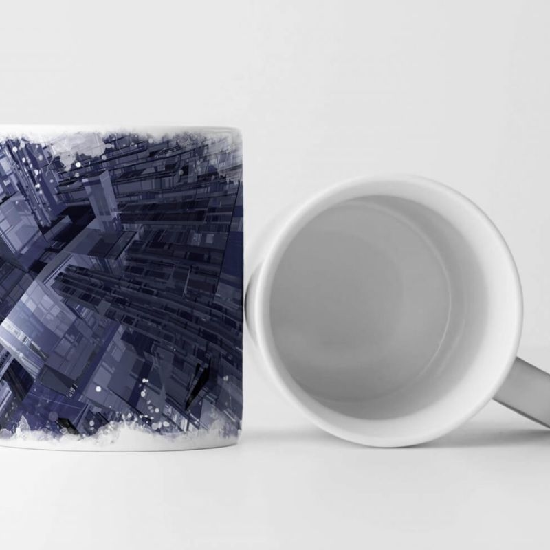 Tasse Geschenk Architektur Modell – Stadt aus Glas