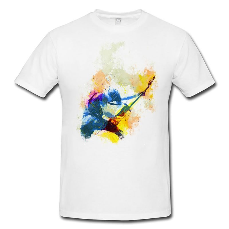 Rockstar I Herren T- Shirt , Stylisch aus Paul Sinus Aquarell Color