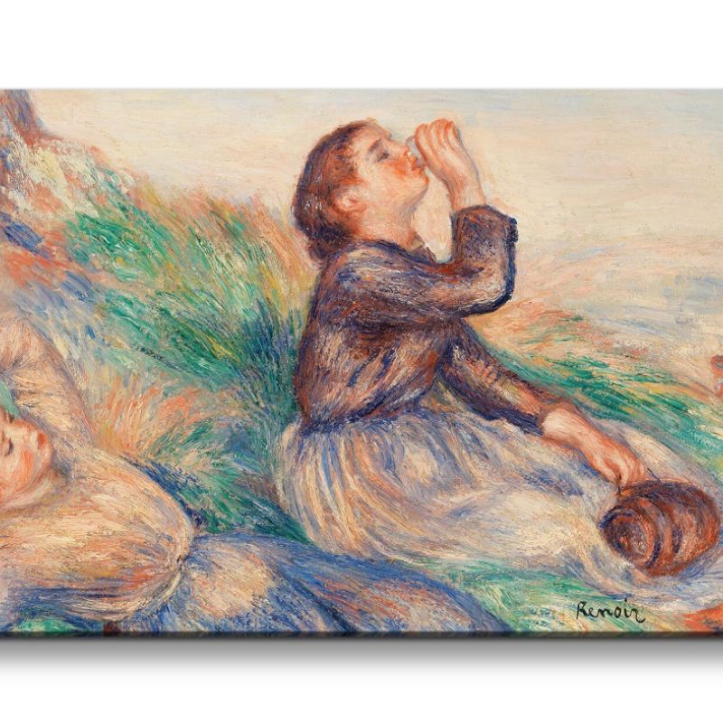 Remaster 120x60cm Pierre-Auguste Renoir weltberühmtes Wandbild Impressionismus Grape Gatherers