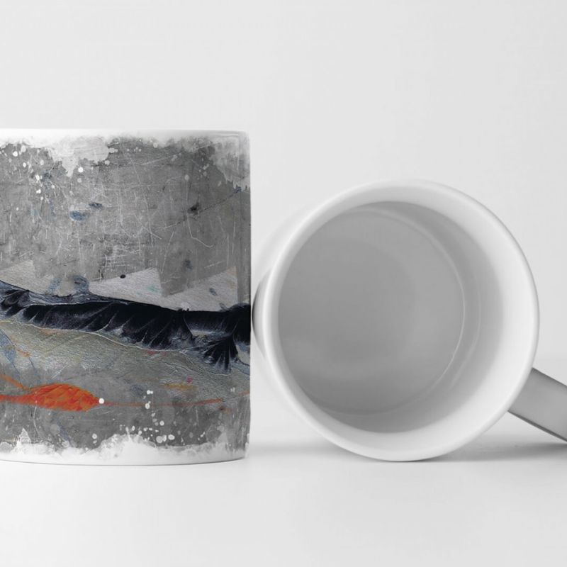 Tasse Geschenk abstrakte Kunst Landschaft