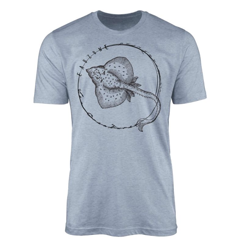 T-Shirt Tiefsee Fische – Serie: Sea Creatures , feine Struktur und sportlicher Schnitt / Sea 096