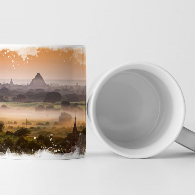 Tasse Geschenk Himmel Myanmar im Morgenlicht