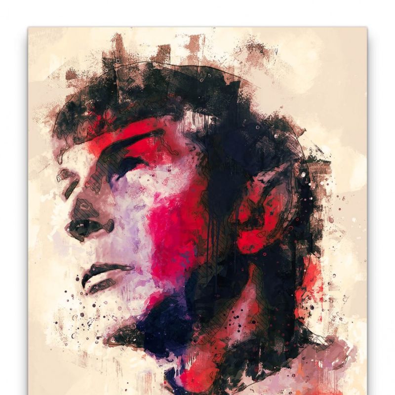 Commander Spock Star Trek Porträt Abstrakt Kunst Kult 60x90cm Leinwandbild