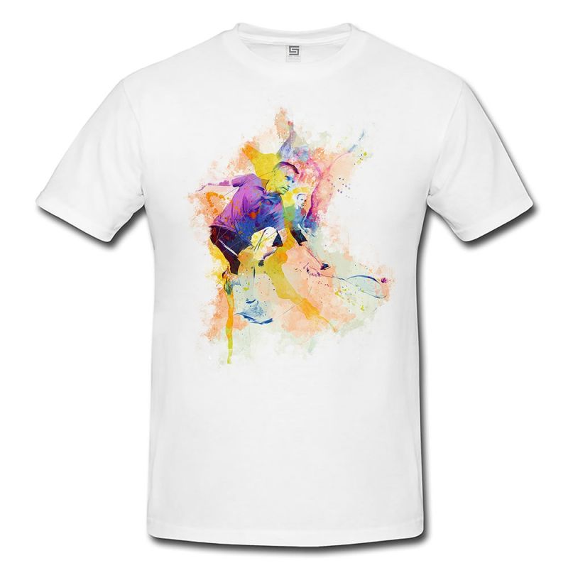 Squash  Herren und Damen T-Shirt Sport Motiv aus Paul Sinus Aquarell