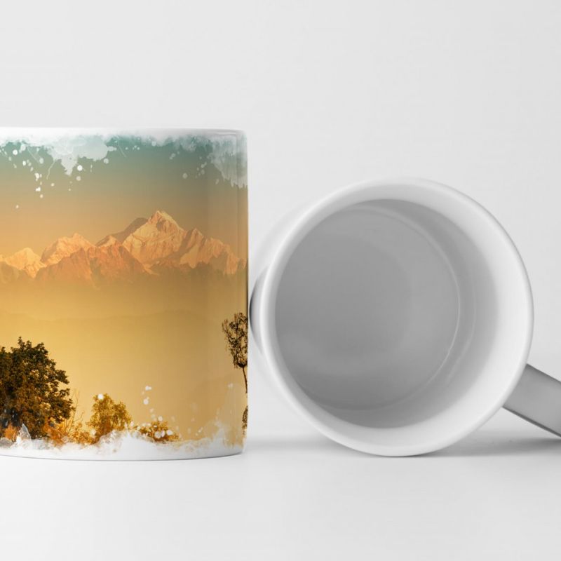 Tasse Geschenk Naturfotografie – Landschaft im Morgenlicht