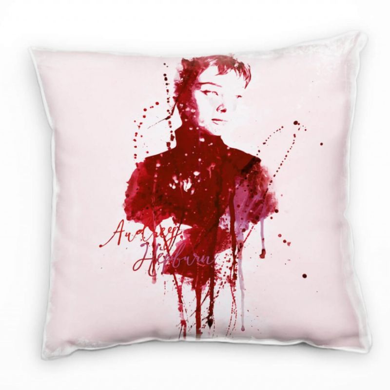 Audrey Hepburn III Deko Kissen Bezug 40x40cm für Couch Sofa Lounge Zierkissen