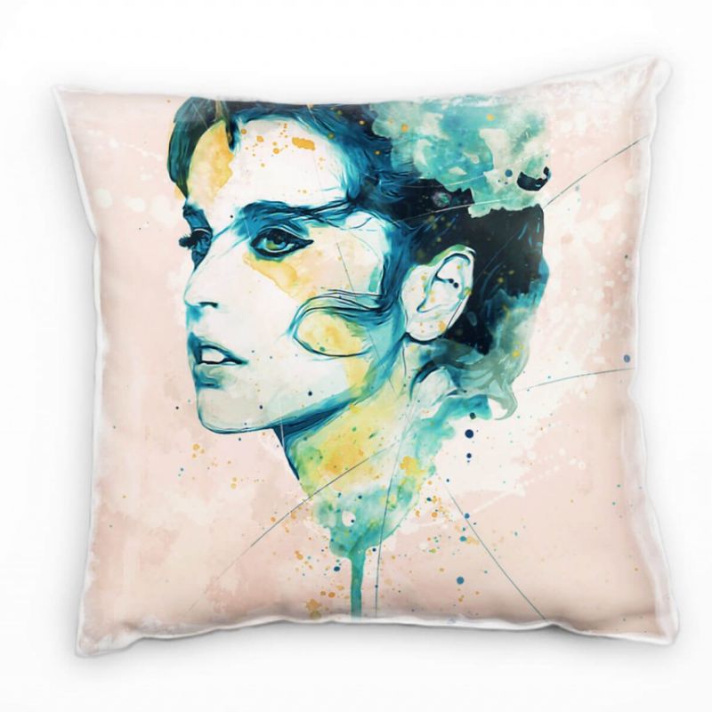 Felicity Jones II Deko Kissen Bezug 40x40cm für Couch Sofa Lounge Zierkissen