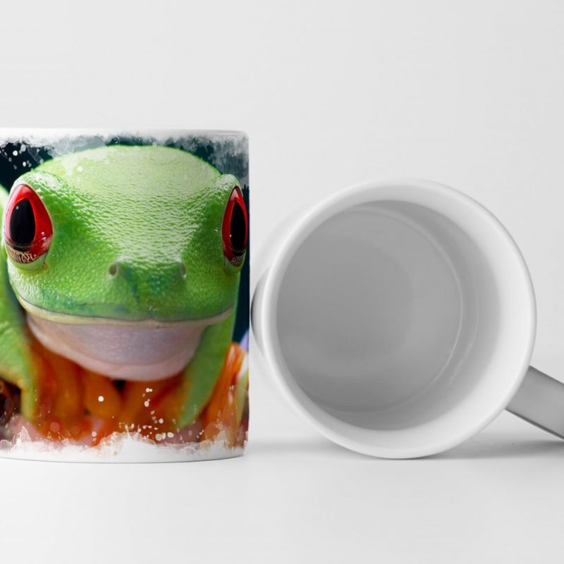 Tasse Geschenk Laubfrosch Fotografie Tiere