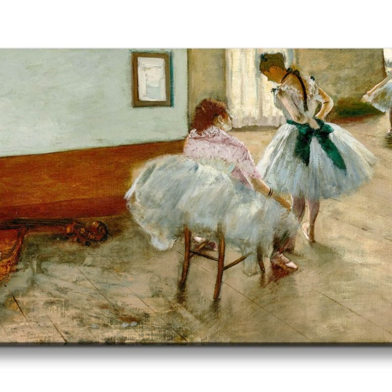 Remaster 120x60cm Edgar Degas weltberühmtes Wandbild The Dance Lesson zeitlose Kunst Ballett