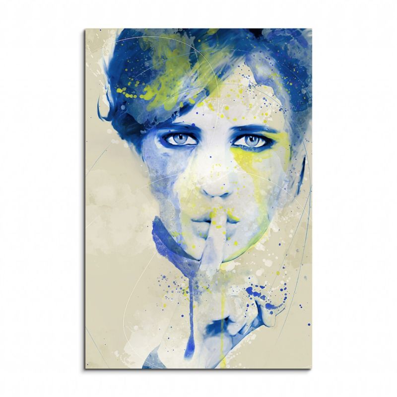 Eva Green I Aqua 90x60cm Wandbild Aquarell Art