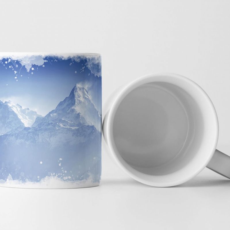 Tasse Geschenk Landschaftsfotografie – Annapurna Gebirgskette bei Sonnenaufgang