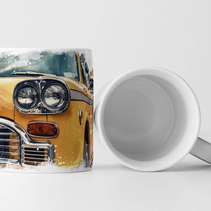 Tasse Geschenk Künstlerische Fotografie – Vintage Taxi in New York City