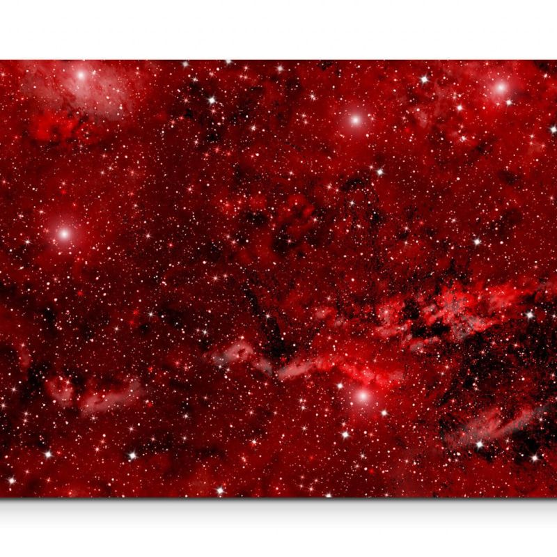 rotes Universum – Leinwandbild