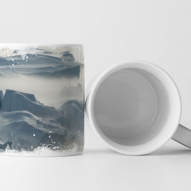 Tasse Geschenk Naturfotografie – gestrandete Eisberge