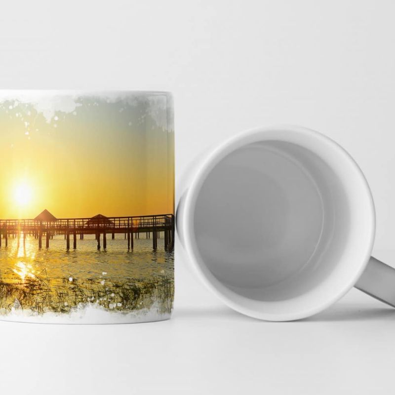 Tasse Geschenk Thailand – Steg am Meer