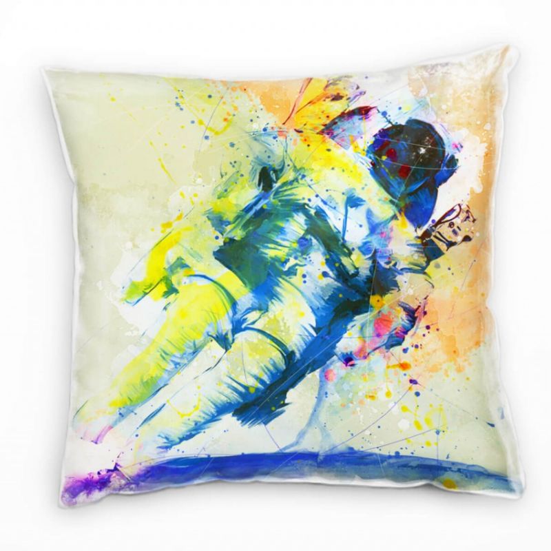 Astronaut I Deko Kissen Bezug 40x40cm für Couch Sofa Lounge Zierkissen