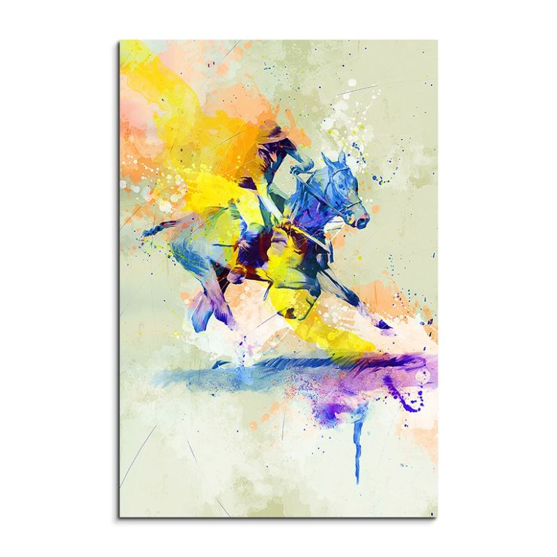 Polo I 90x60cm Aquarell Art Leinwandbild